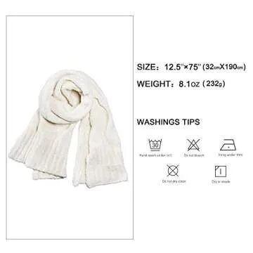 SOJOS Chenille Scarf for Stylish Warmth in Winter
