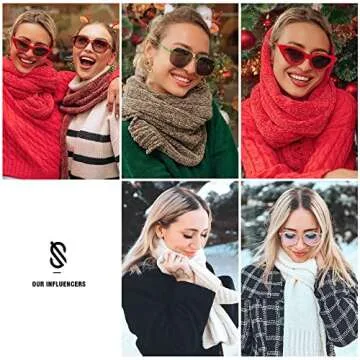 SOJOS Chenille Scarf for Stylish Warmth in Winter