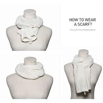 SOJOS Chenille Scarf for Stylish Warmth in Winter