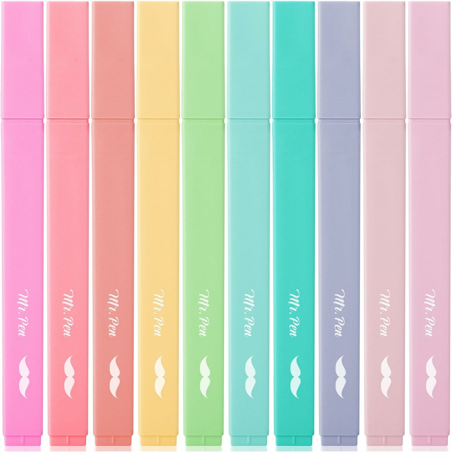 Aesthetic Highlighters - 10 Pastel No Bleed Set