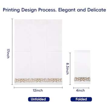 JOLLY CHEF 100 Elegant Disposable Hand Towels