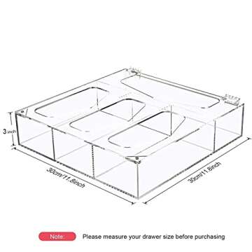 Large Acrylic Ziplock Bag Storage Organizer Solution