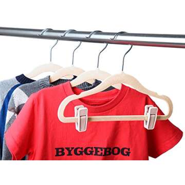 Velvet Hangers for Kid Clothes | Non-Slip and Stylish