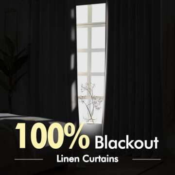MIULEE Olive Green Pinch Pleated 100% Blackout Linen Curtains 90 Inch Length 2 Panels Set, Dark Green Pleat Curtains with Pin Hooks, Black Out Room Darkening Drapes for Bedroom Living Room Window