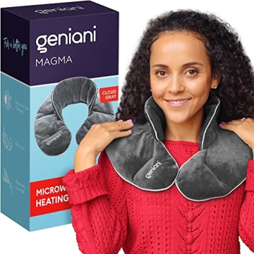 GENIANI Microwavable Heating Pad with Lavender Aromatherapy for Neck Pain Relief