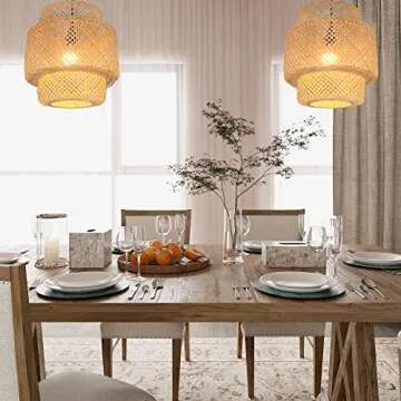 PEMAR 5.9” Cube Mother of Pearl Tissue Box Cover, Decorative Napkin Dispenser Organizer, Rustic Farmhouse Vintage Decor for Table, Kitchen, Bathroom Vanity Countertop, Office (White Sand)