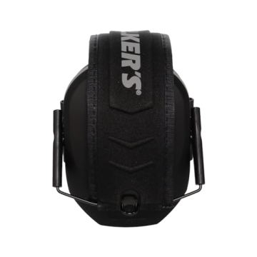 Walker's Razor Slim Earmuff - Low-Profile Black Design