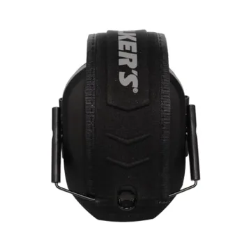 Walker's Razor Slim Earmuff - Low-Profile Black Design
