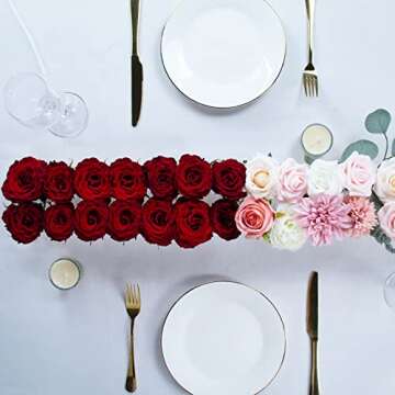 LOYWREE Acrylic Floral Centerpieces - Elegant Vases for All Occasions