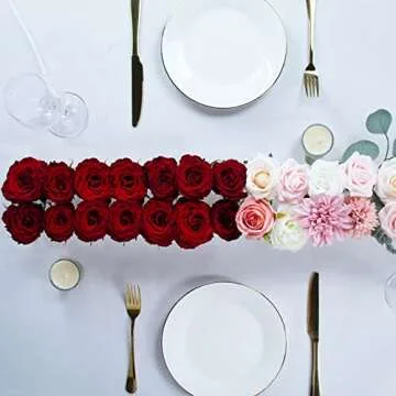 LOYWREE Acrylic Floral Centerpieces - Elegant Vases for All Occasions