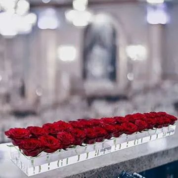 LOYWREE Acrylic Floral Centerpieces - Elegant Vases for All Occasions