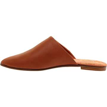 TOMS Jutti Mule Flats Hazel Leather 10014168 Women's Size 10