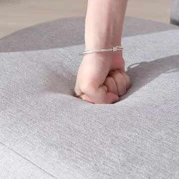 QUINJAY Modern Chenille Barrel Dining Chair Upholstered Fabric Dining Room Chair with Arm Comfy Accent Side Chair for Kitchen/Living Room/Reception, Grey, 1 Chair