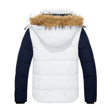 Wantdo Men's Waterproof Puffer Coat - Warm Winter Jacket