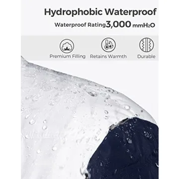 Wantdo Men's Waterproof Puffer Coat - Warm Winter Jacket