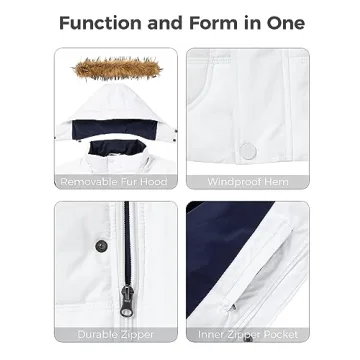 Wantdo Men's Waterproof Puffer Coat - Warm Winter Jacket