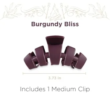 TELETIES Classic Medium Hair Clip - Strong Grip & Comfort