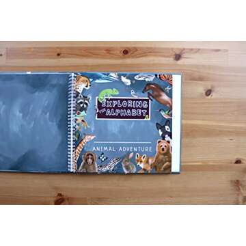 Baby Eats The Alphabet Exploring Scrapbook | Animal Adventure Memory Book Photo Album Gender Neutral...
