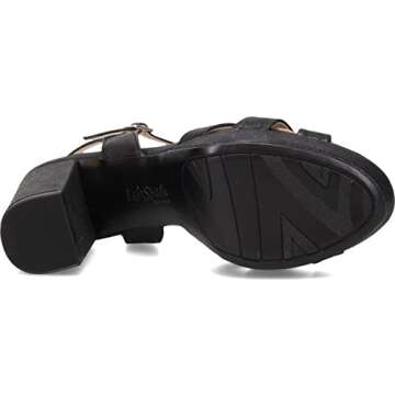 LifeStride Womens Lucky Heeled Sandal Black 7 M