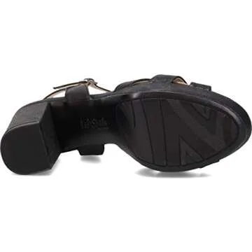 LifeStride Womens Lucky Heeled Sandal Black 7 M