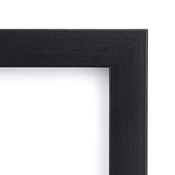 Amazon Basics Rectangular Photo Picture Frame, 8" x 10", Pack of 5, 11.22 x 9.21 inches, Black