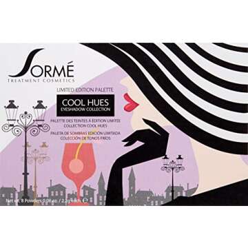 Sorme Cosmetics Collection Eyeshadow Palette - 8 Versatile Shades for Every Look