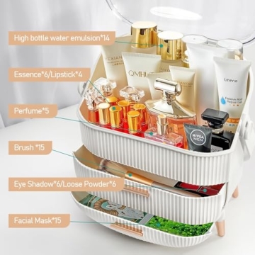 Portable Makeup Organizer for Students and Beauty Lovers