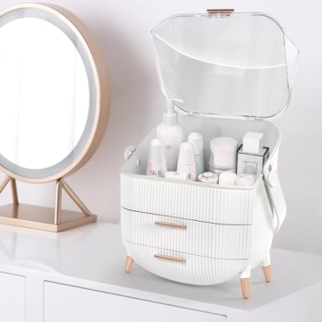 Portable Makeup Organizer for Students and Beauty Lovers