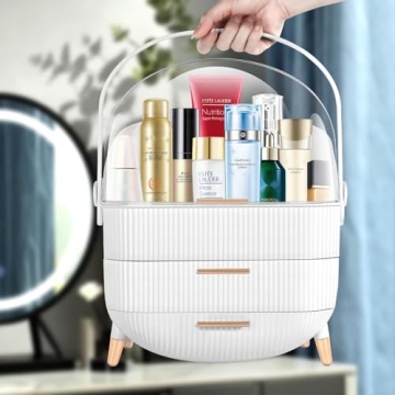 Portable Makeup Organizer for Students and Beauty Lovers