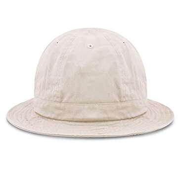 The Hat Depot 100% Cotton Long Brim and Deeper & Tennis Packable Summer Fashion Bucket Hat (S/M, 1. ...
