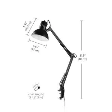 Globe Electric 31.5" Multi-Joint Desk Lamp - Adjustable & Durable