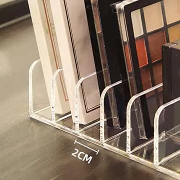 Halyuhn Acrylic Organizer 2 Pack - 7 Slot Storage Solution