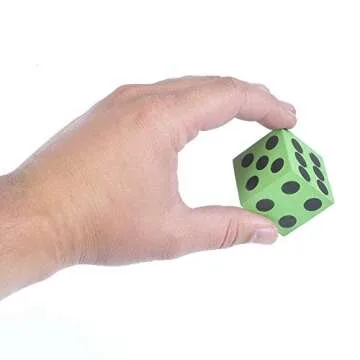 Foam Dice Set - Bulk Pack of 36, 1.5 Inch Large Assorted Colorful Foam Dice Cubes with Number Dots, Use for Kids, Classrooms, Math Games, Building Toys, Party Supplies by Bedwina