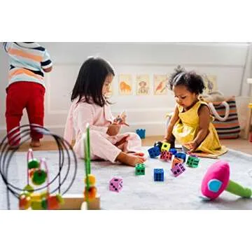 Foam Dice Set - Bulk Pack of 36, 1.5 Inch Large Assorted Colorful Foam Dice Cubes with Number Dots, Use for Kids, Classrooms, Math Games, Building Toys, Party Supplies by Bedwina