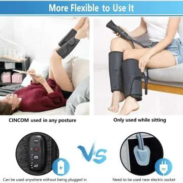 CINCOM Wireless Leg Massager for Pain Relief