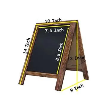 Versatile Rustic Double-Sided Chalkboard with Markers
