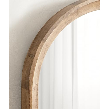 Kate and Laurel Arched Wooden Wall Mirror - 20 x 30