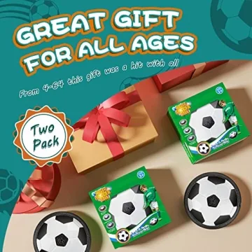 2 Pack Hover Soccer Ball with Foam Bumper and LED Lights