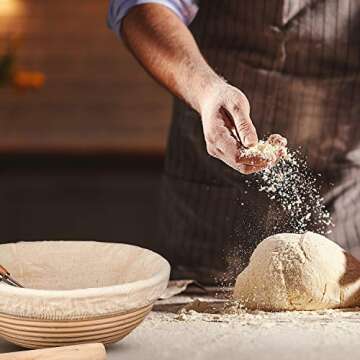 Tatuo 6-Piece Bread Banneton Cloth Liner Set for Baking