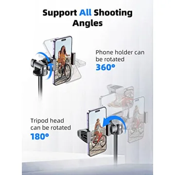 Kaiess 62" Tripod for iPhone - Versatile Selfie Stick