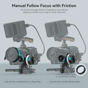 SmallRig Mini Follow Focus - Precision Control for Filmmakers