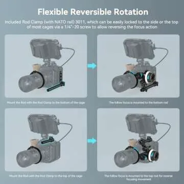 SmallRig Mini Follow Focus - Precision Control for Filmmakers