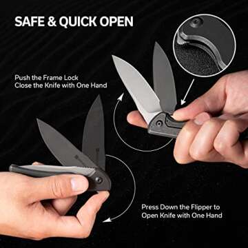 SENCUT Tynan Folding Pocket Knife - Versatile EDC Tool