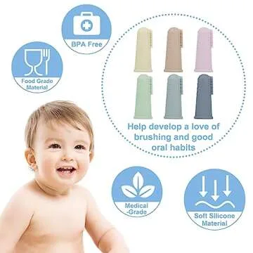 Soft Silicone Baby Finger Toothbrush Set for Infants