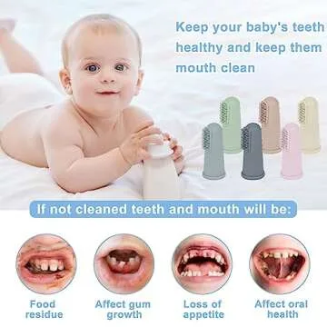 Soft Silicone Baby Finger Toothbrush Set for Infants