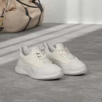 VIPSUPER Womens Tennis Shoes Walking Sneakers - Memory Foam Nursing Running Gym Athletic Workout Sli...