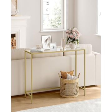 Stylish VASAGLE Glass Console Table for Modern Homes