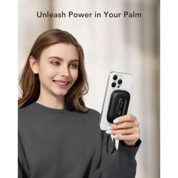 Charmast Portable Charger with Built in Cable, 10000mAh Phone Charger 20W Fast Charging for Gift，U...