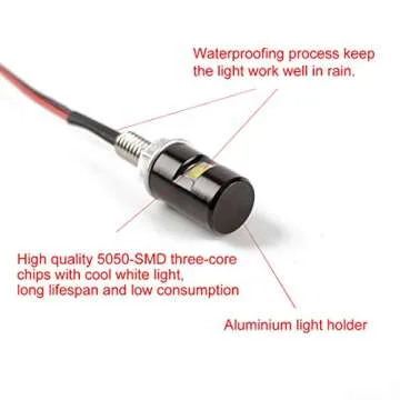 CZC AUTO 2PCS License Plate Light - Illuminate Your Ride