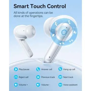 Wireless Earbuds with Deep Bass and 40 Hours Playtime